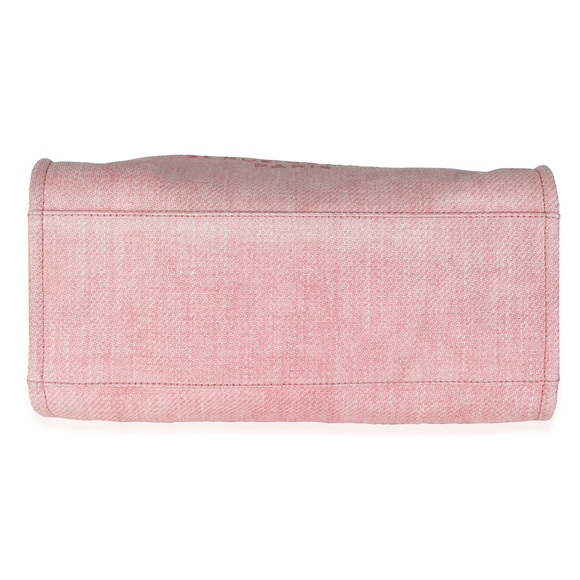 Chanel Pink Mixed Fibers Medium Deauville Tote - Picture 5 of 8